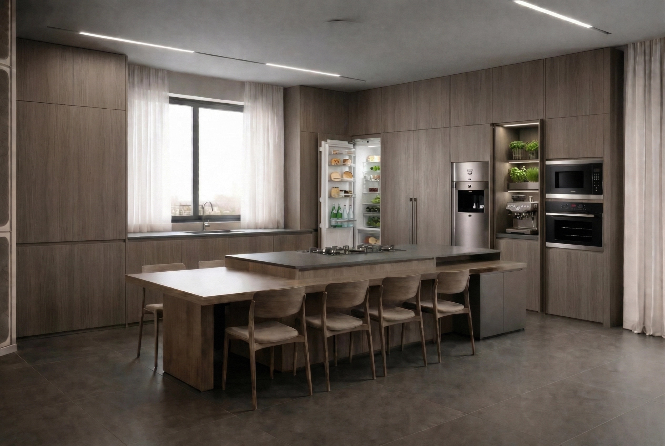 Minimalism Kitchen design — interior photo by GenRoom AI