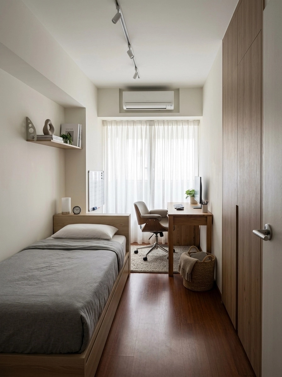 Minimalism Bedroom design — interior photo by GenRoom AI