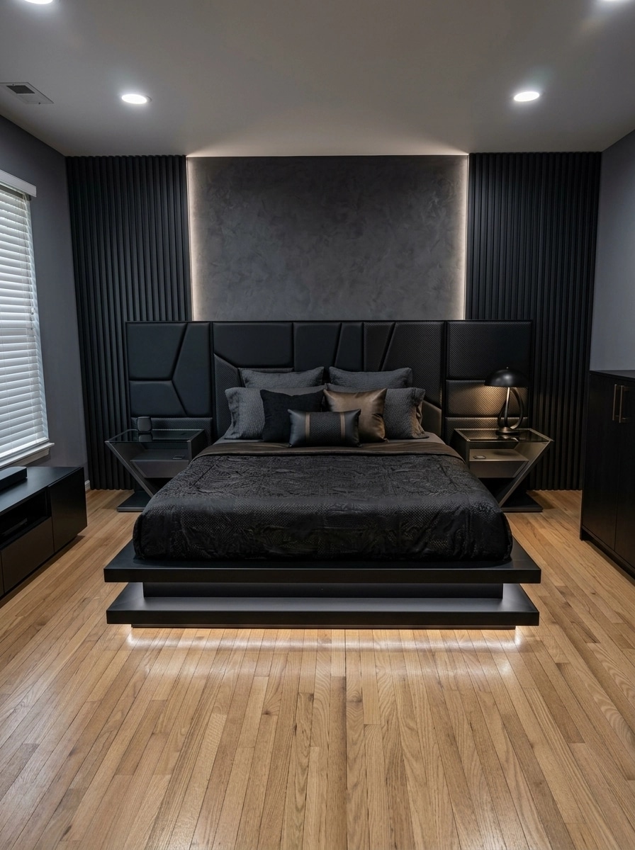 Interior design in Blacktec style — Bedroom by GenRoom AI