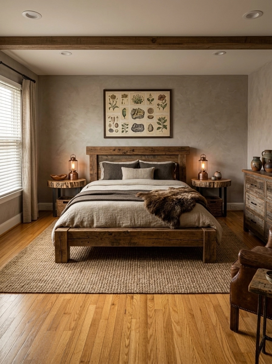 Interior design in Rustic style — Bedroom by GenRoom AI