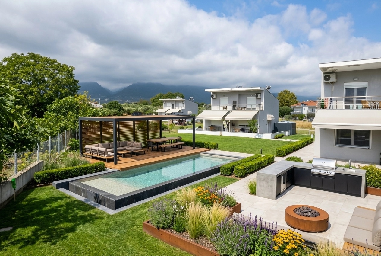 Contemporary Yard Yard design — yard photo by GenRoom AI