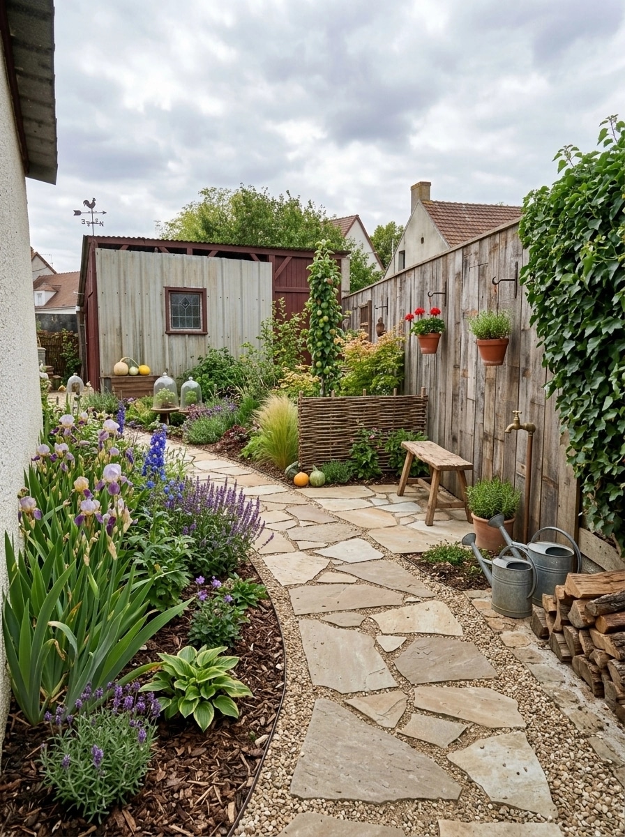 Country Rustic Garden Yard design — yard photo by GenRoom AI