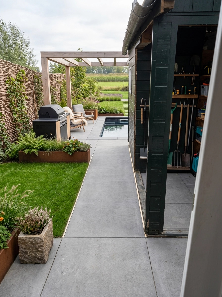 Landscape design in Scandinavian Garden style — Yard by GenRoom AI