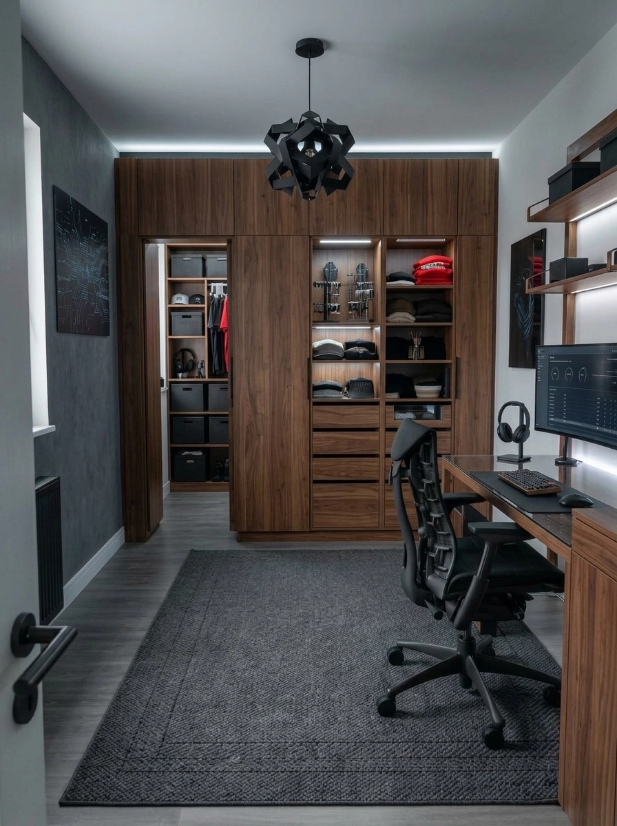 Blacktec Bedroom design — interior photo by GenRoom AI