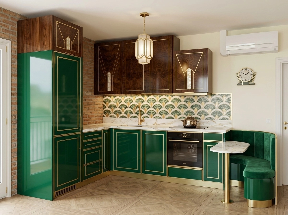 Art Deco Kitchen design — interior photo by GenRoom AI
