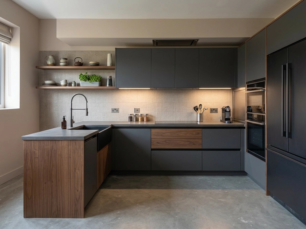 Kitchen interior in Contemporary style — photo by GenRoom AI