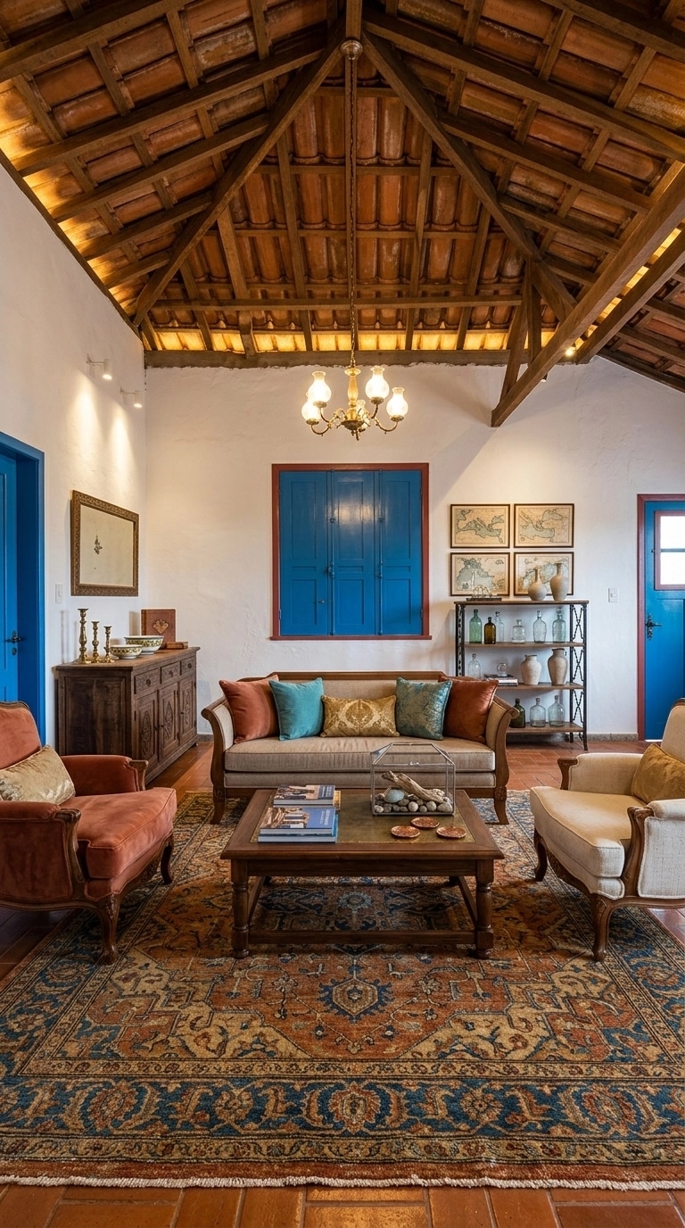 Diseño de interiores en estilo Mediterranean — Salón por GenRoom AI