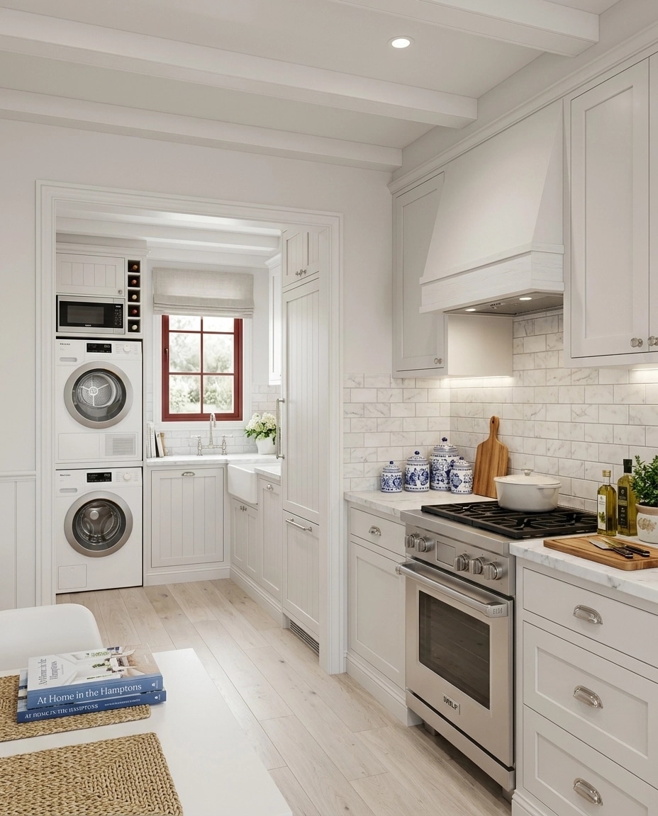 Interior design in Coastal / Hamptons style — Kitchen by GenRoom AI
