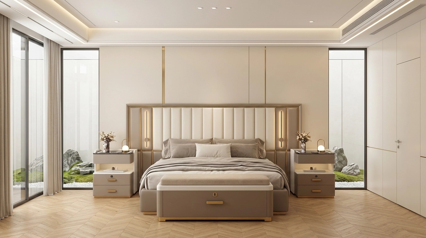 Minimalism Bedroom design — interior photo by GenRoom AI
