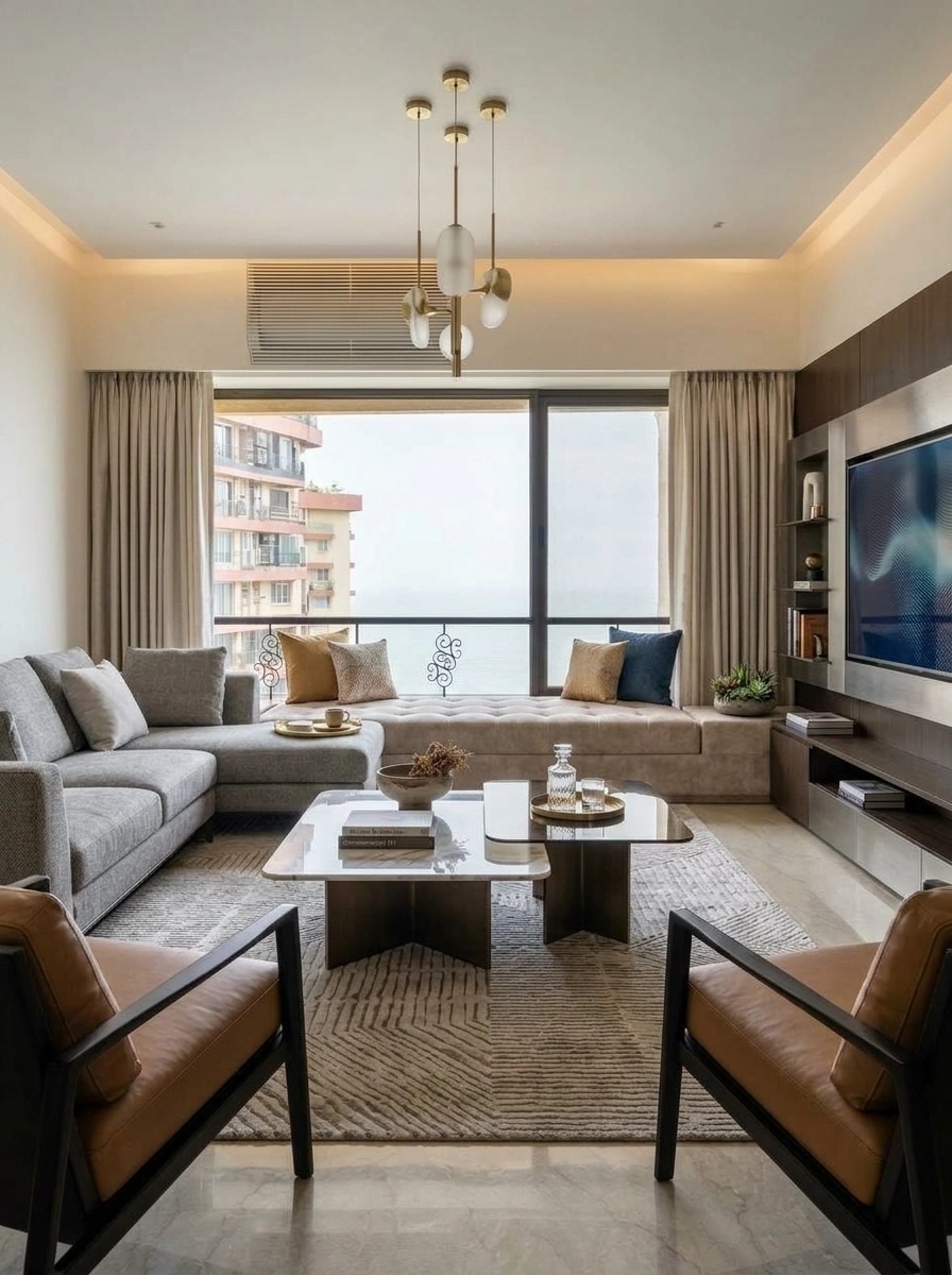 Interior design in Contemporary style — Living Room by GenRoom AI