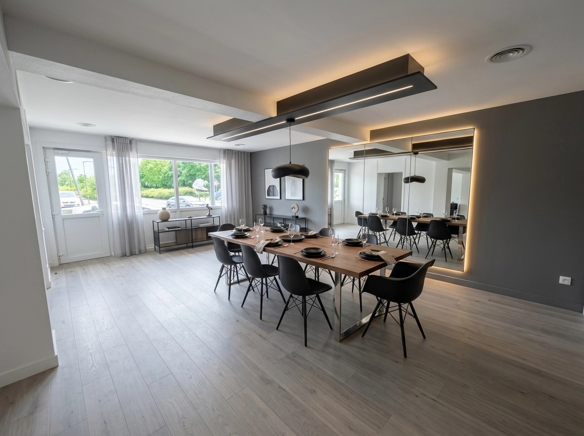 Interior design in Minimalism style — dining_room by GenRoom AI