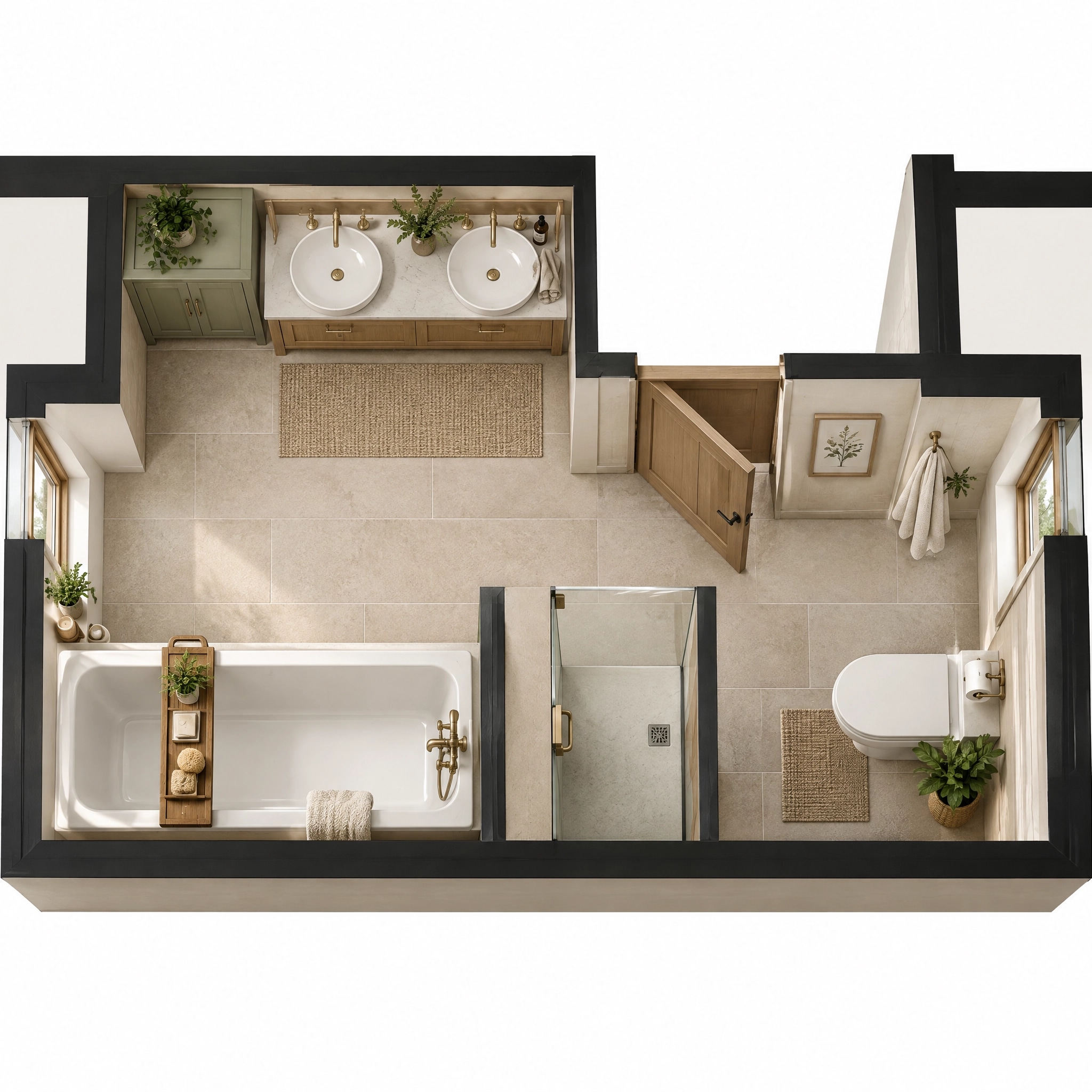 Interior design in Modern Farmhouse style — Living Room by GenRoom AI
