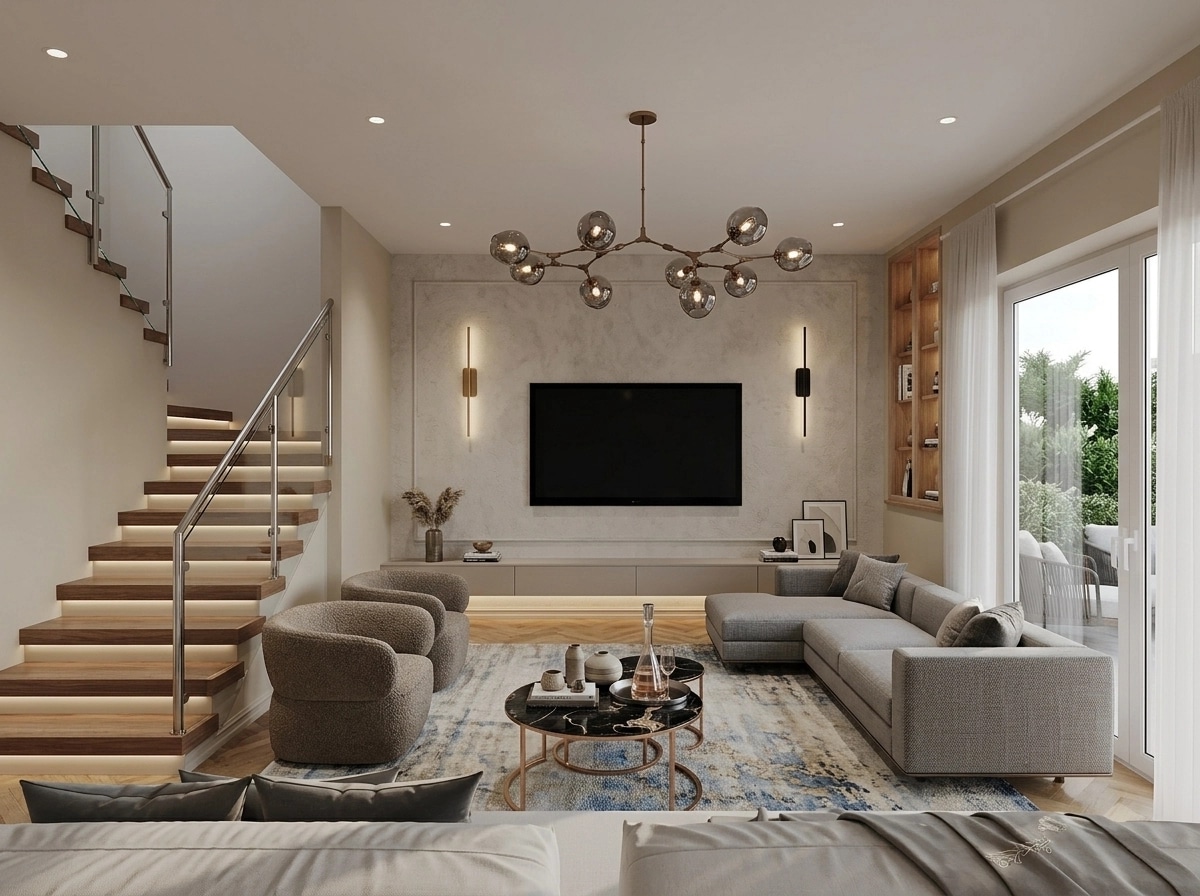 Interior design in Contemporary style — Living Room by GenRoom AI