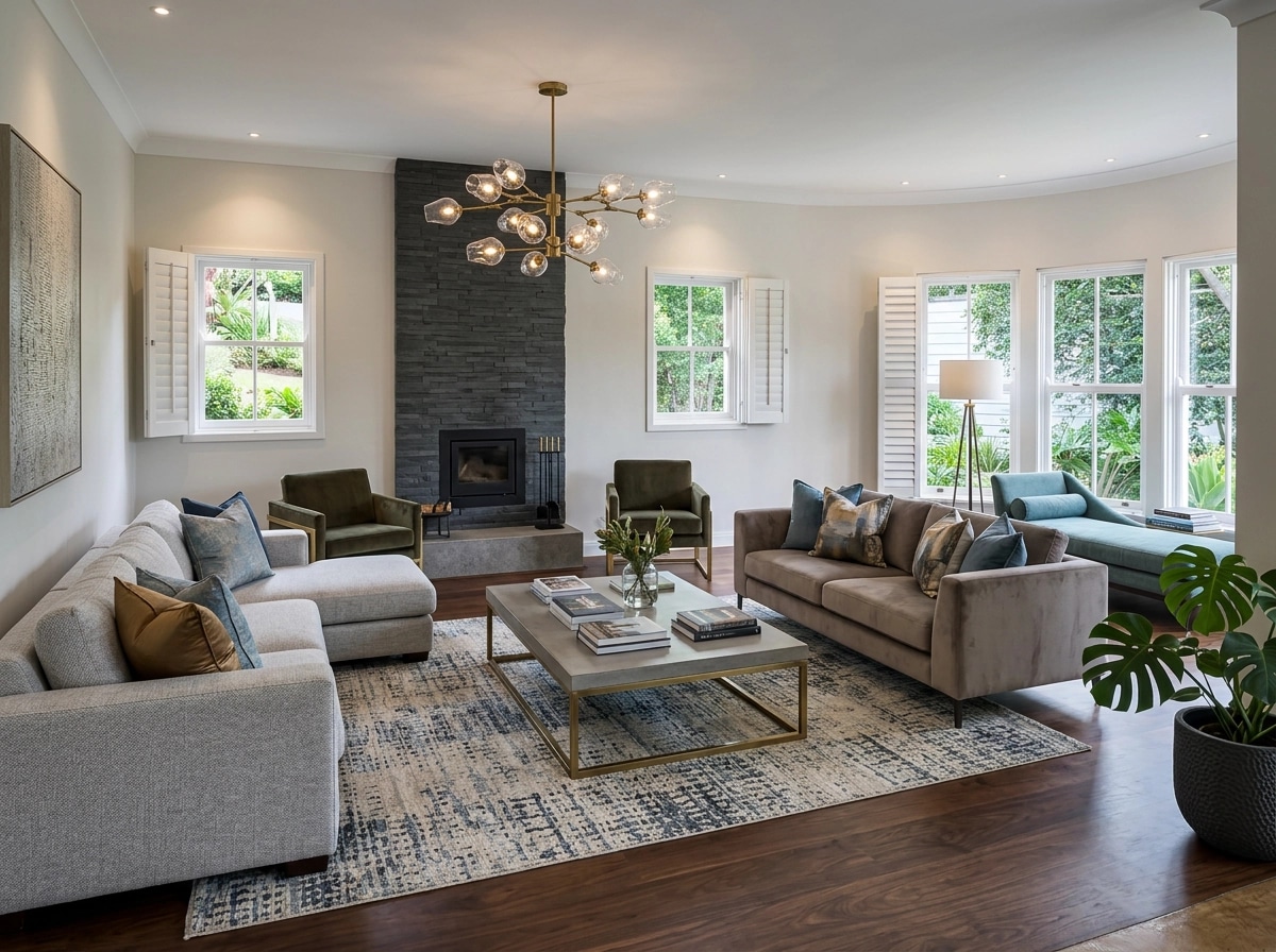 Interior design in Contemporary style — Living Room by GenRoom AI