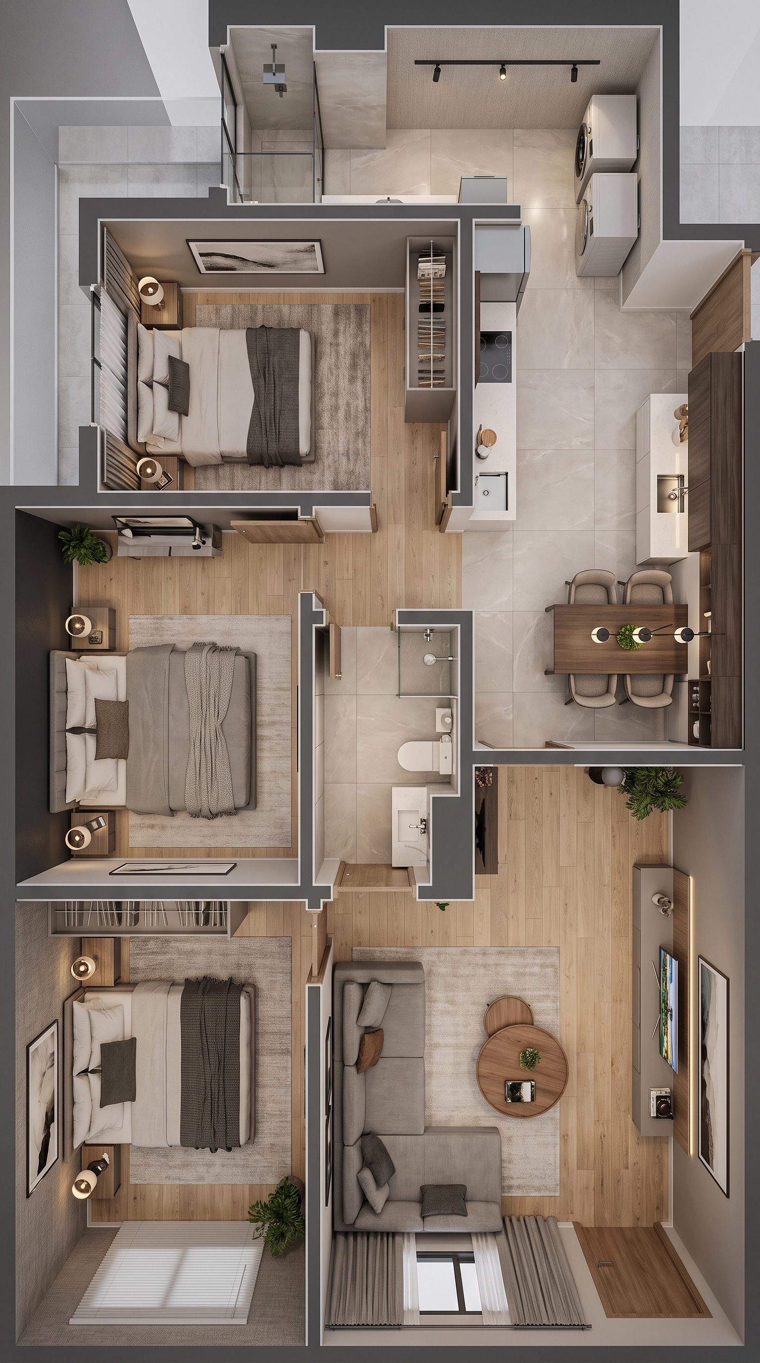 Interior design in Contemporary style — Living Room by GenRoom AI