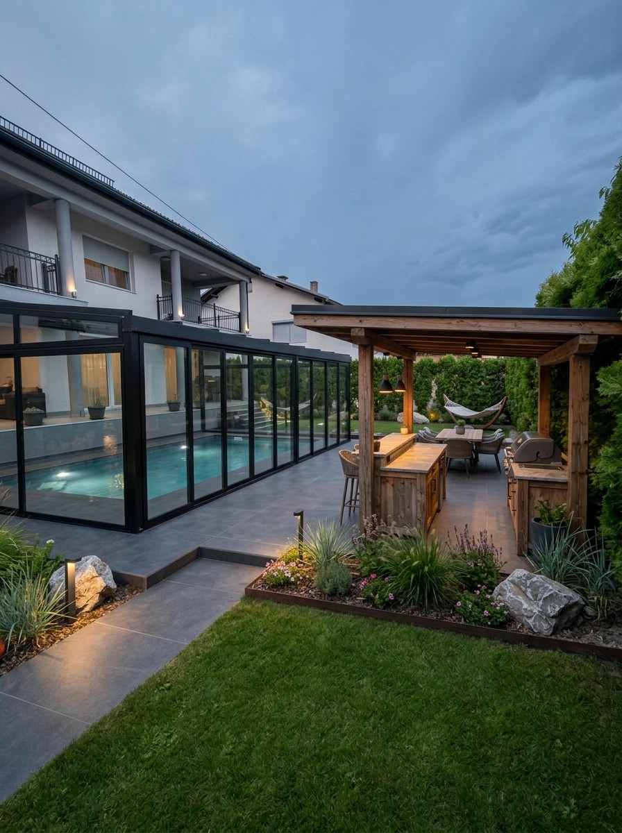 Landscape design in Contemporary Yard style — Yard by GenRoom AI