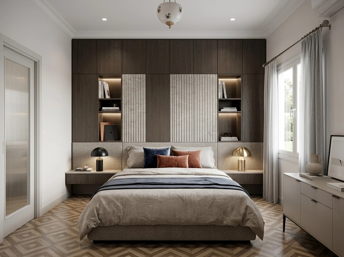 Contemporary Bedroom design — interior photo by GenRoom AI