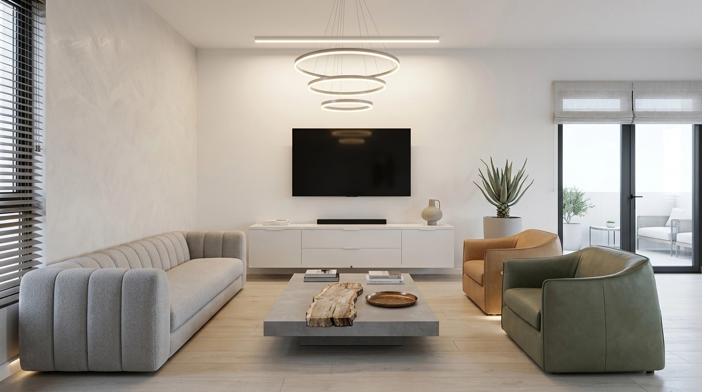 Minimalism Living Room design — interior photo by GenRoom AI