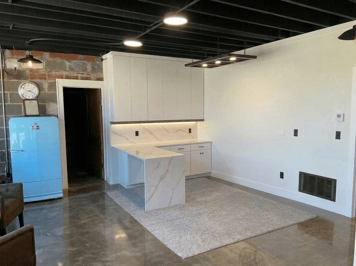Interior design in Loft / Industrial style — office_space by GenRoom AI