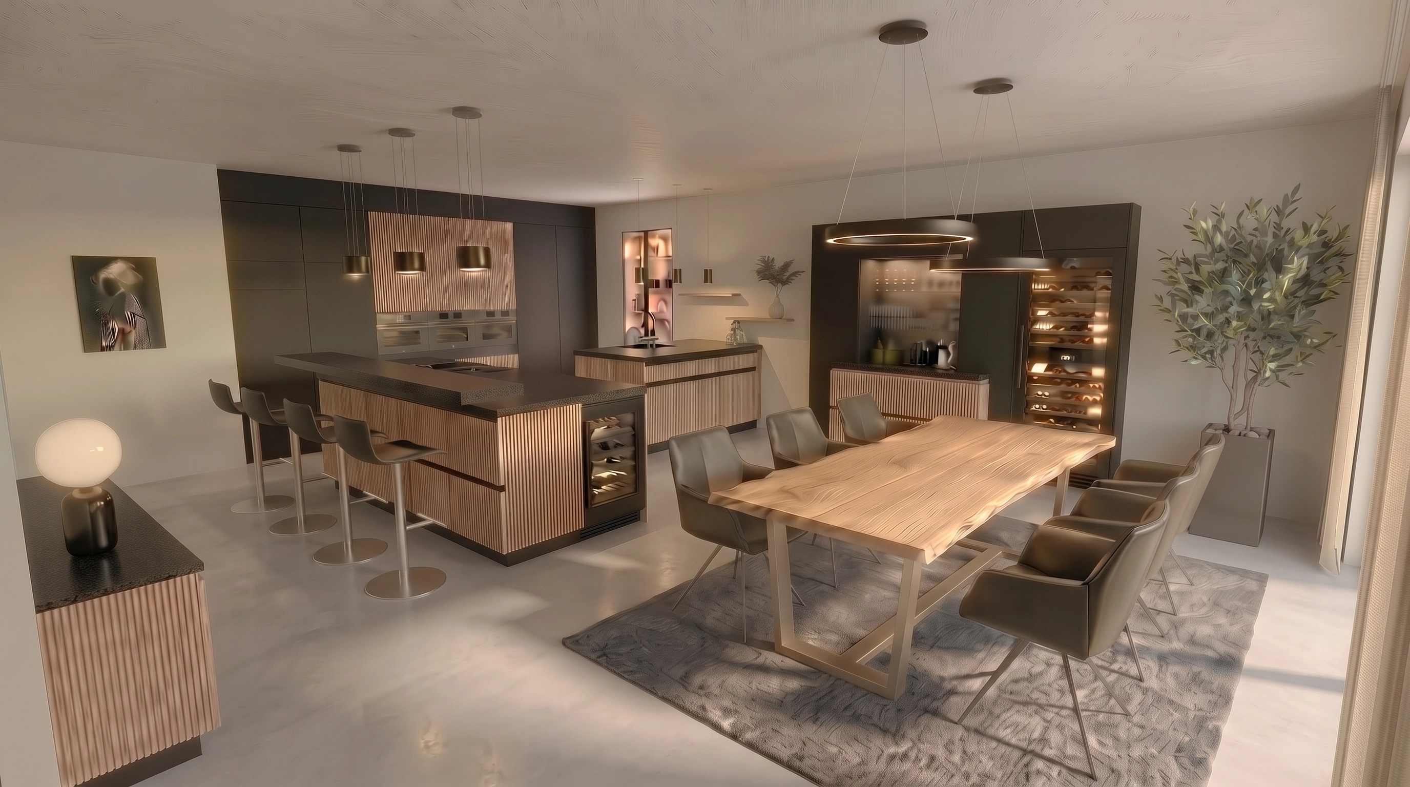Kitchen interior in no_style style — photo by GenRoom AI