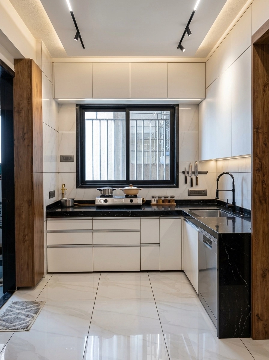 Kitchen interior in Contemporary style — photo by GenRoom AI