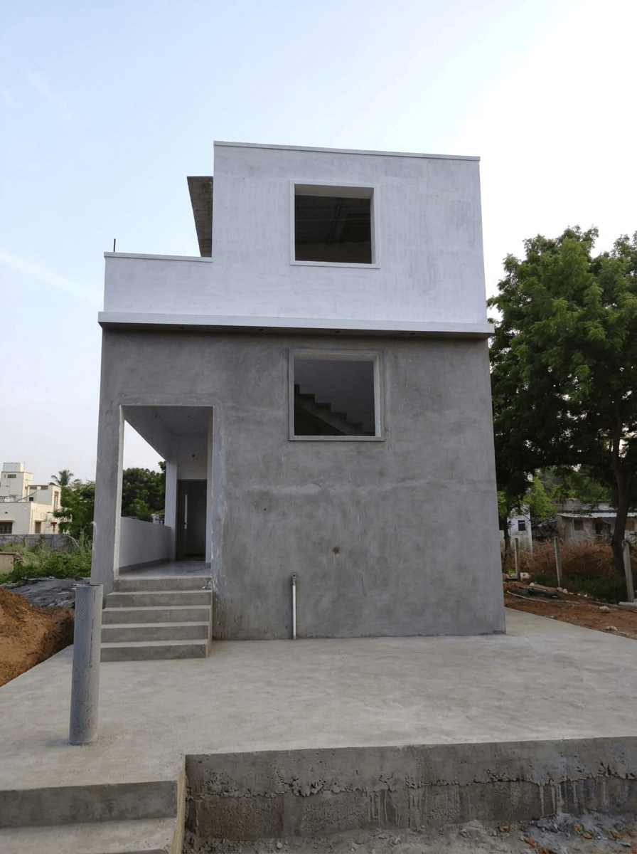 Facade design in no_style style — photo by GenRoom AI