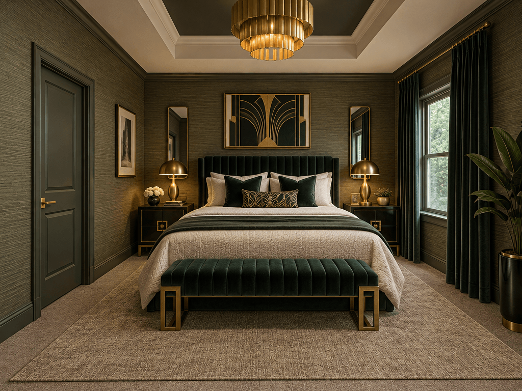 Art Deco Bedroom design — interior photo by GenRoom AI