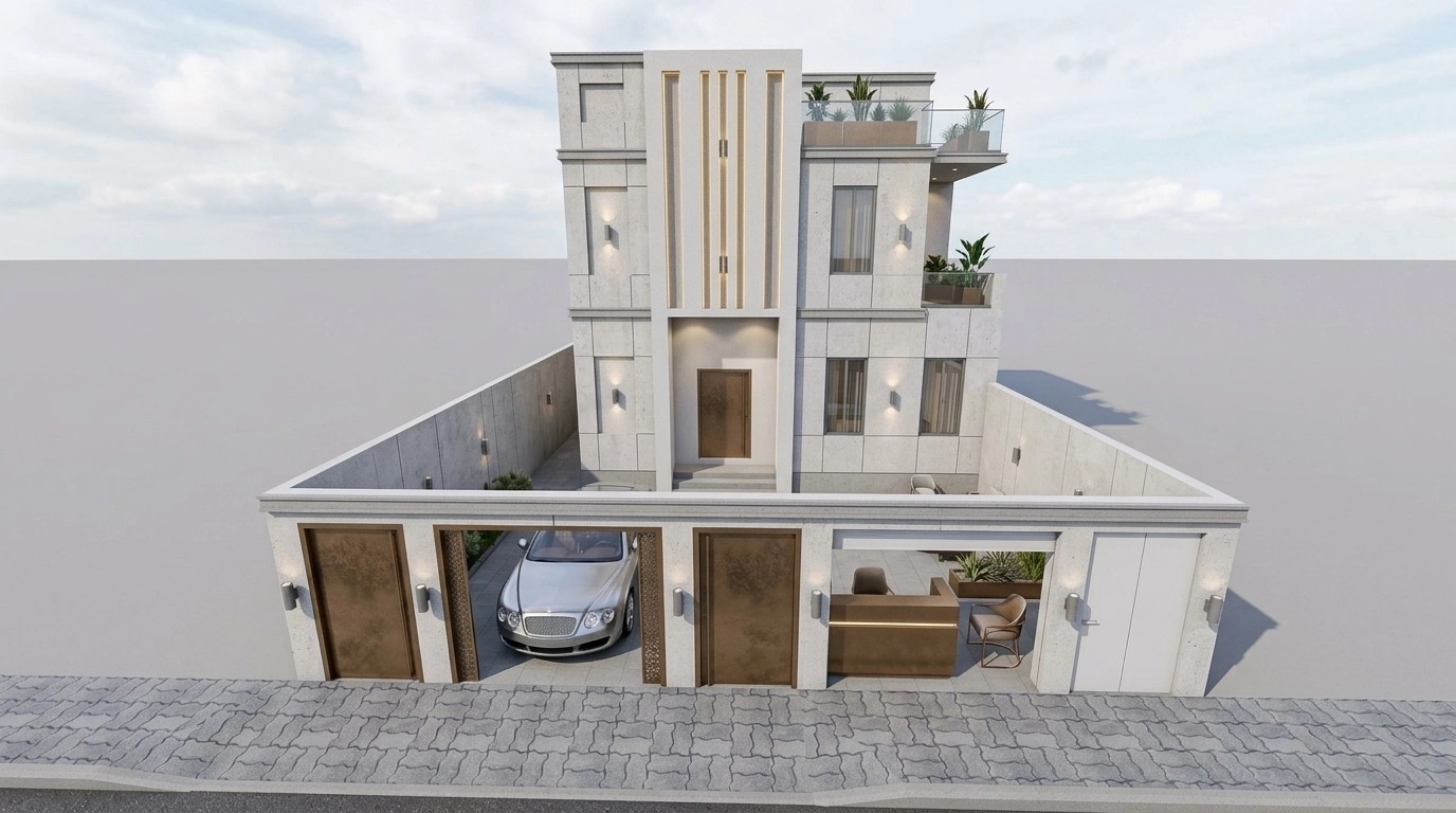 Minimalist Facade Facade design — facade photo by GenRoom AI