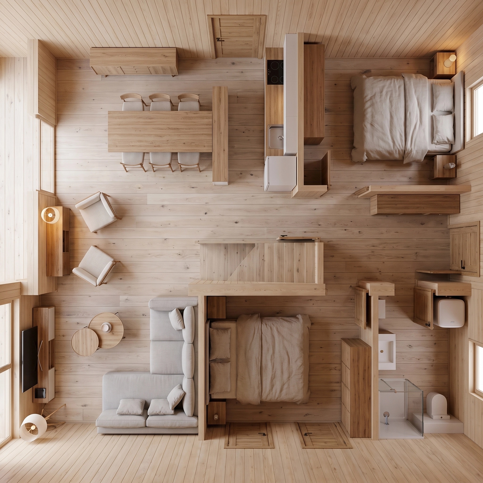 Scandinavian Living Room design — interior photo by GenRoom AI