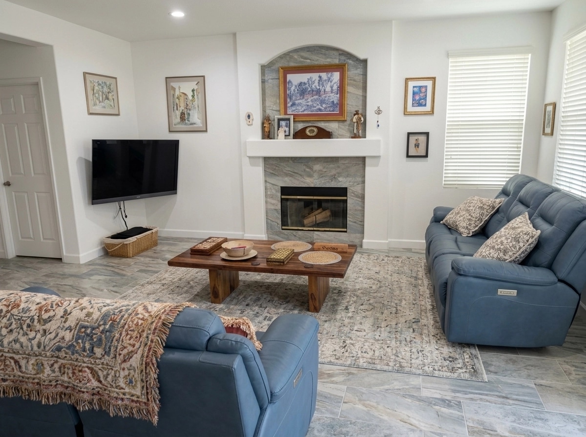 Interior design in Transitional style — Living Room by GenRoom AI