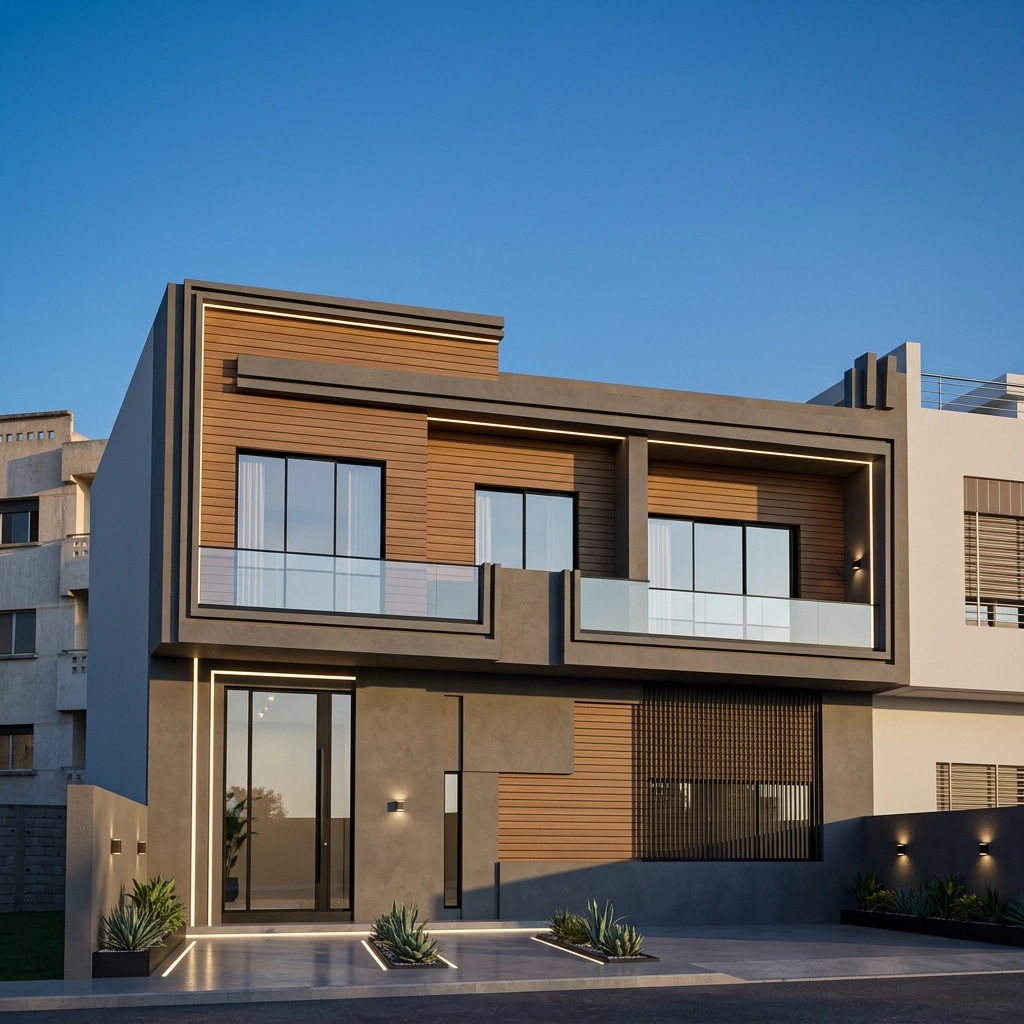 Contemporary Facade Facade design — facade photo by GenRoom AI