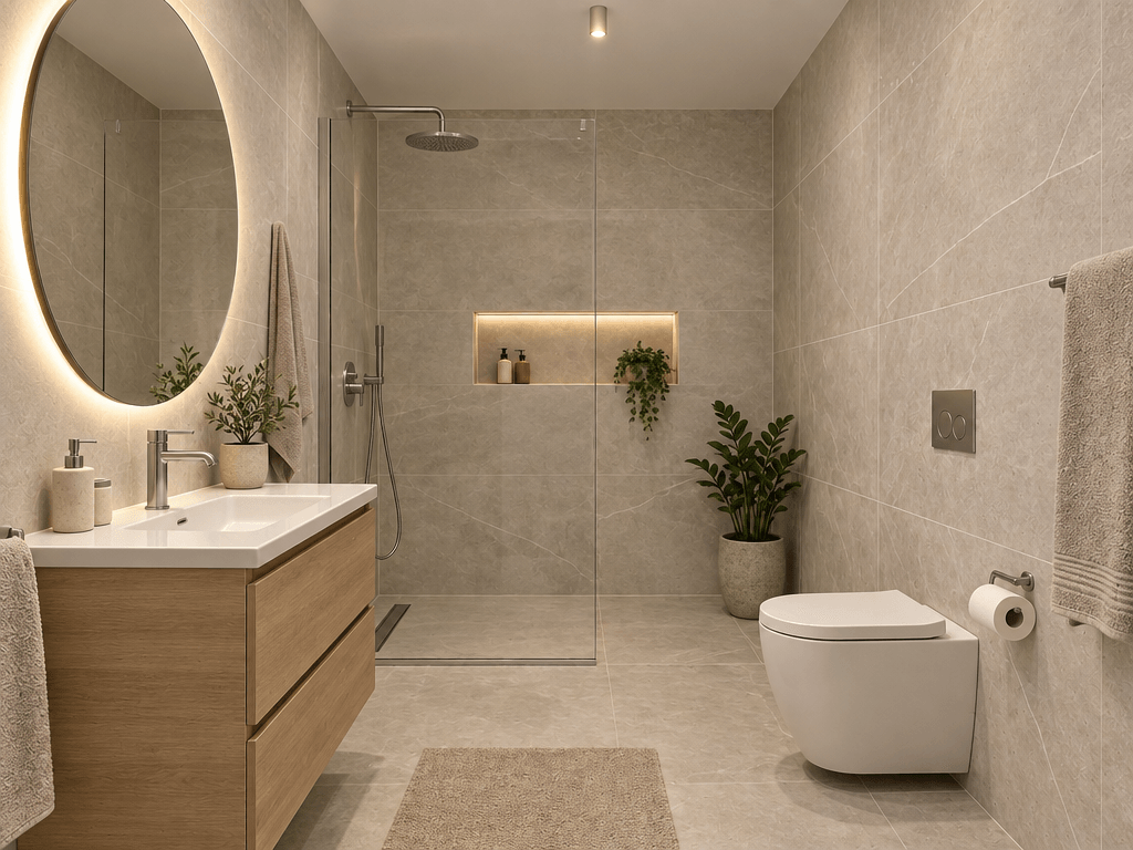 Bathroom interior in no_style style — photo by GenRoom AI