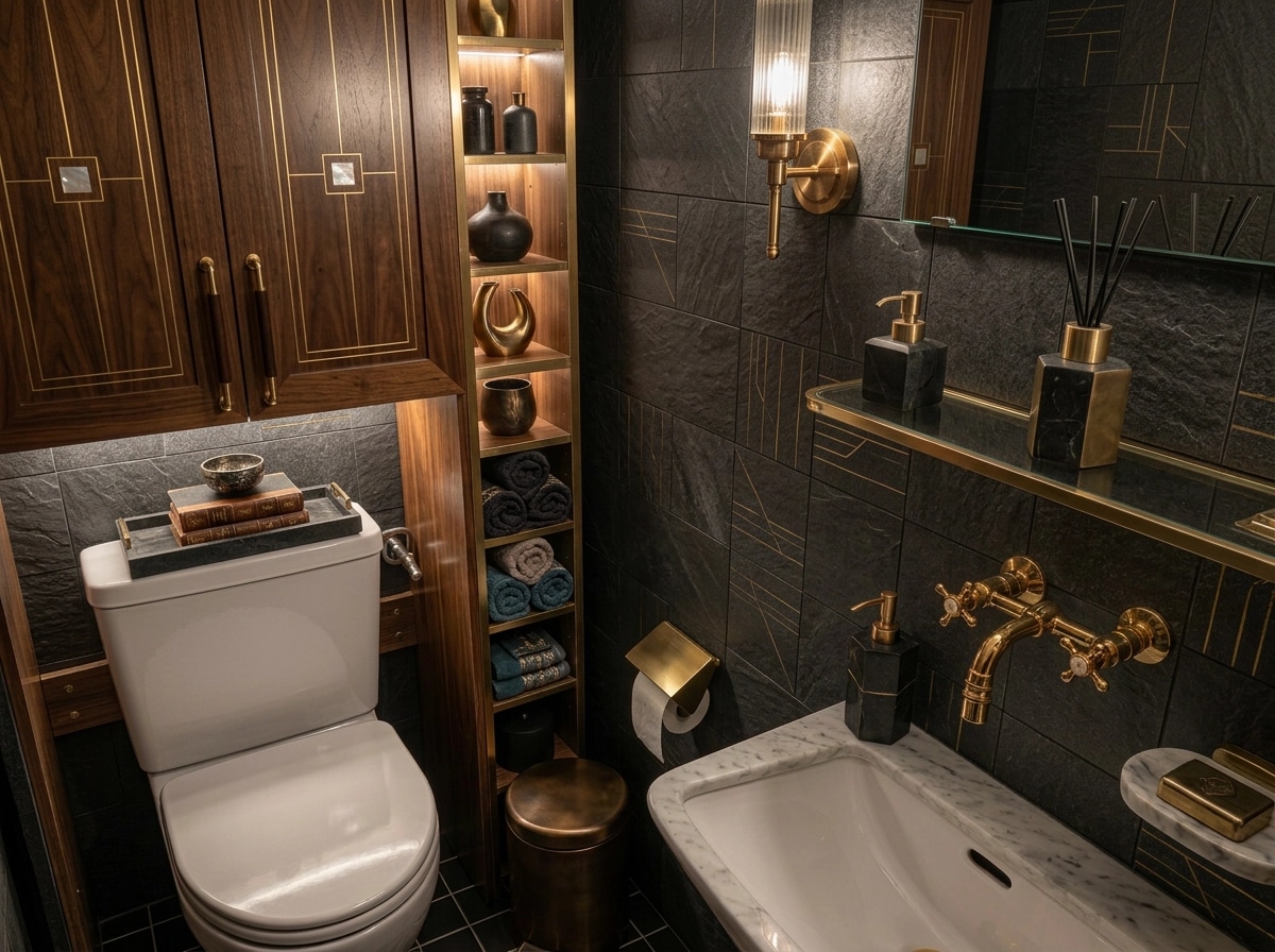 Coastal / Hamptons Bathroom design — interior photo by GenRoom AI