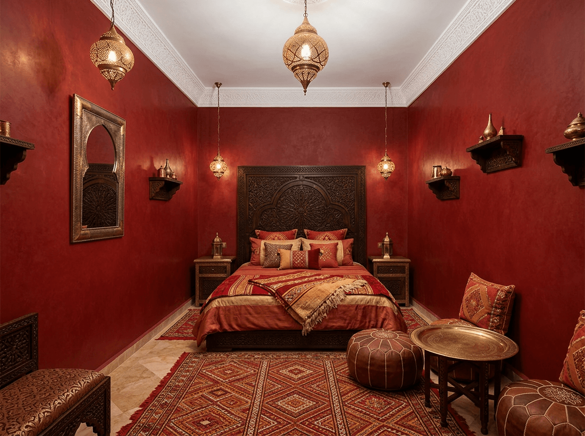 Interior design in Arabian / Moroccan style — Bedroom by GenRoom AI