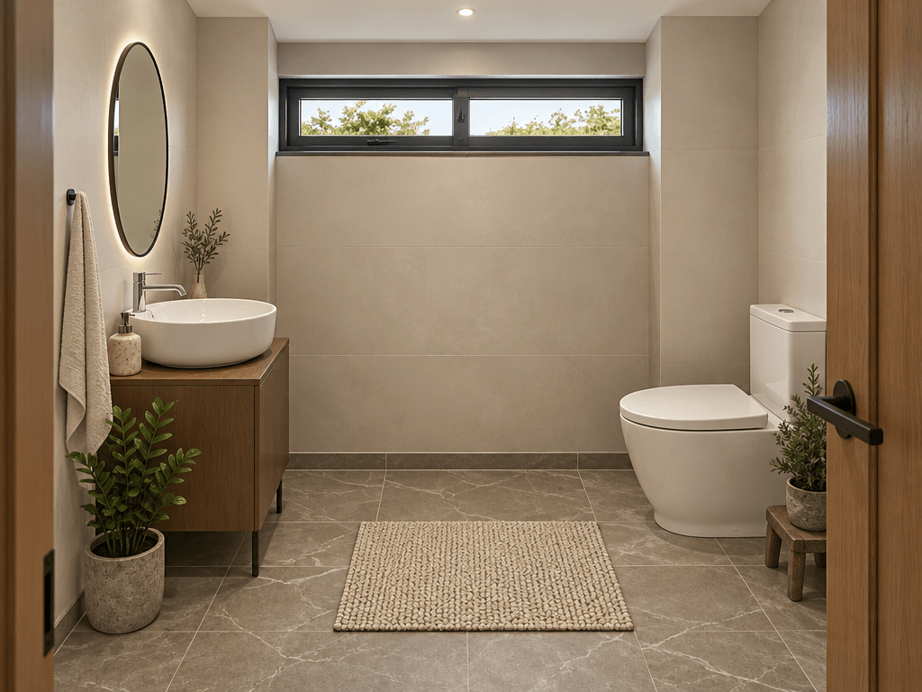 Interior design in Contemporary style — Bathroom by GenRoom AI