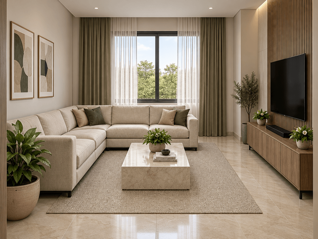 Interior design in Contemporary style — Living Room by GenRoom AI