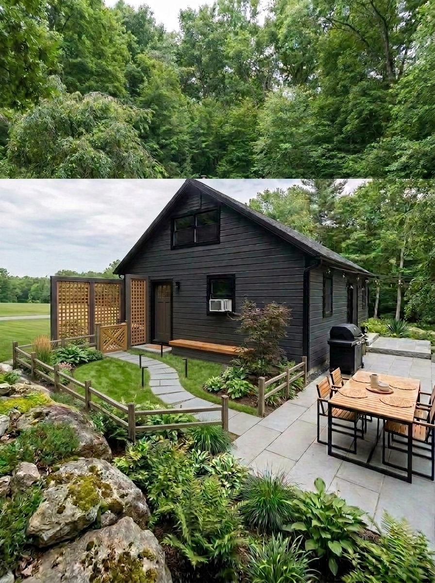 Landscape design in Scandinavian Garden style — Yard by GenRoom AI