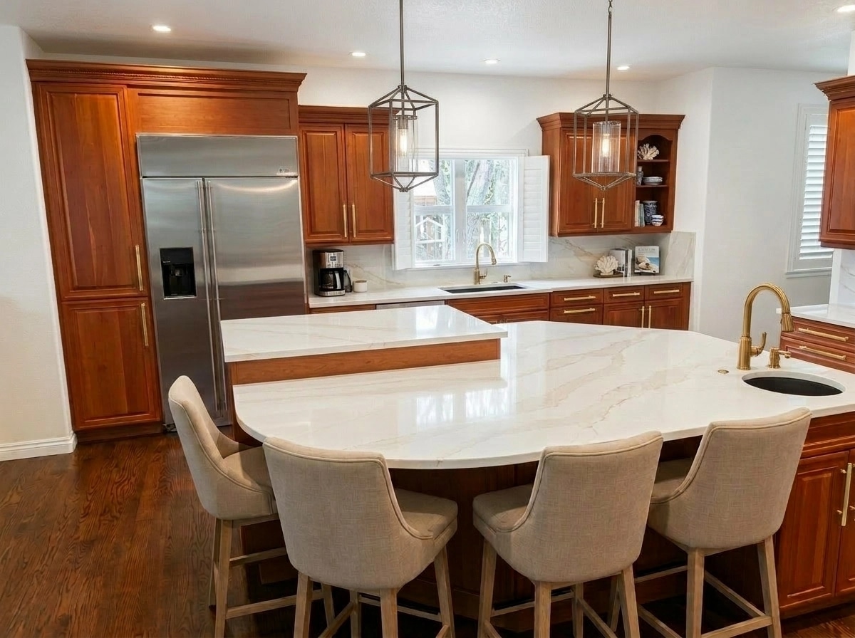 Interior design in Coastal / Hamptons style — Kitchen by GenRoom AI