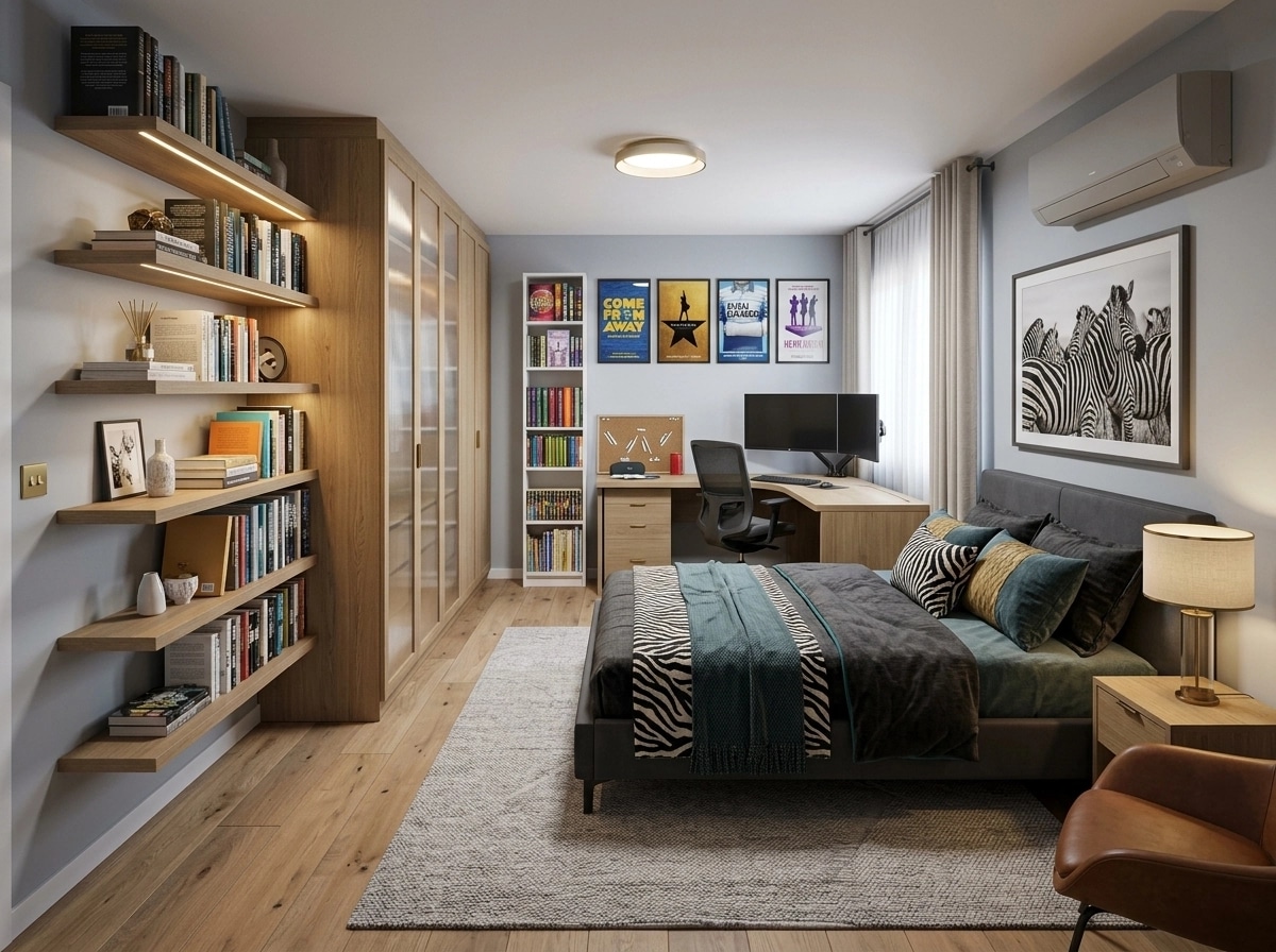 Contemporary Bedroom design — interior photo by GenRoom AI