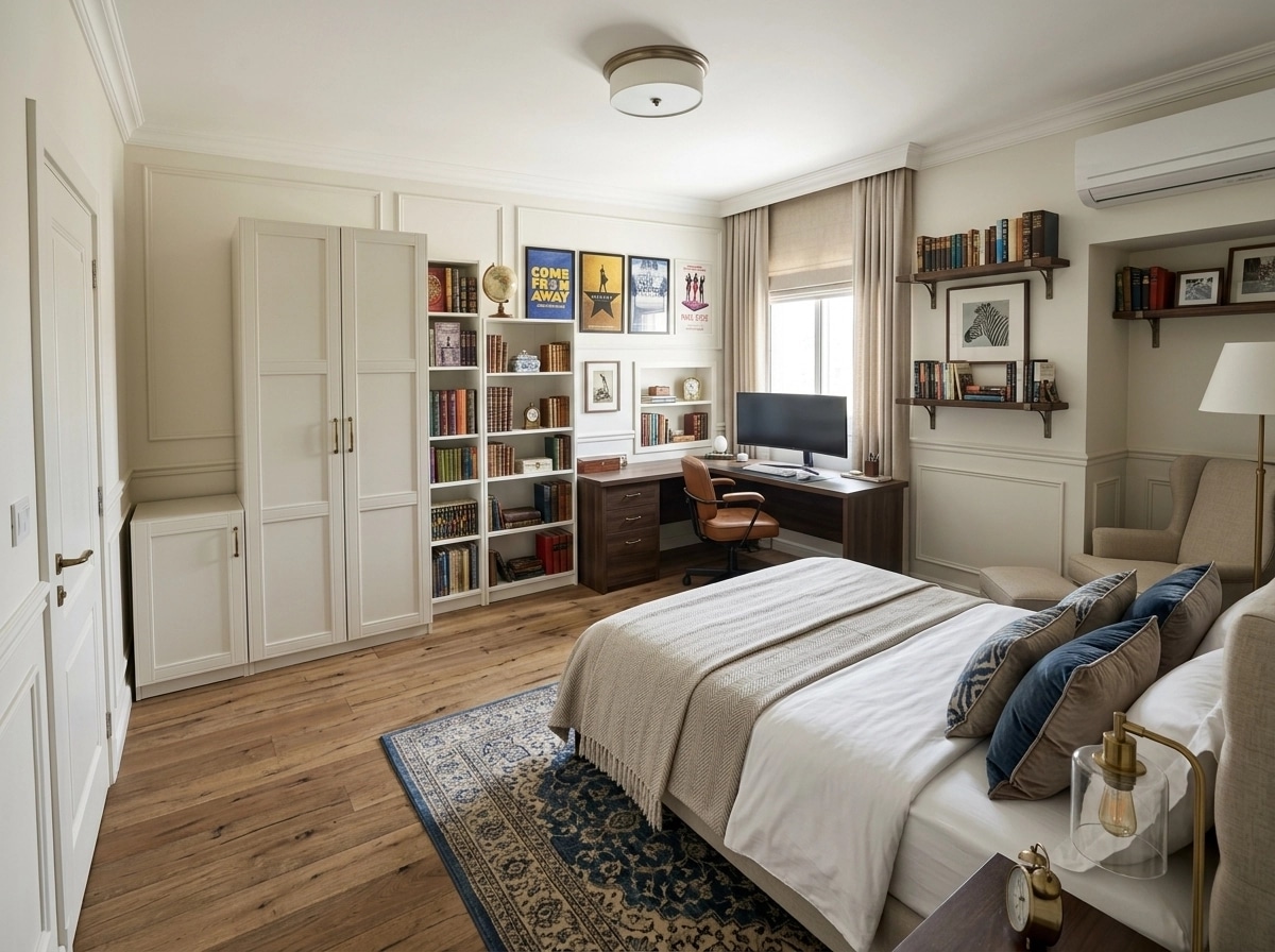 Interior design in Transitional style — Bedroom by GenRoom AI