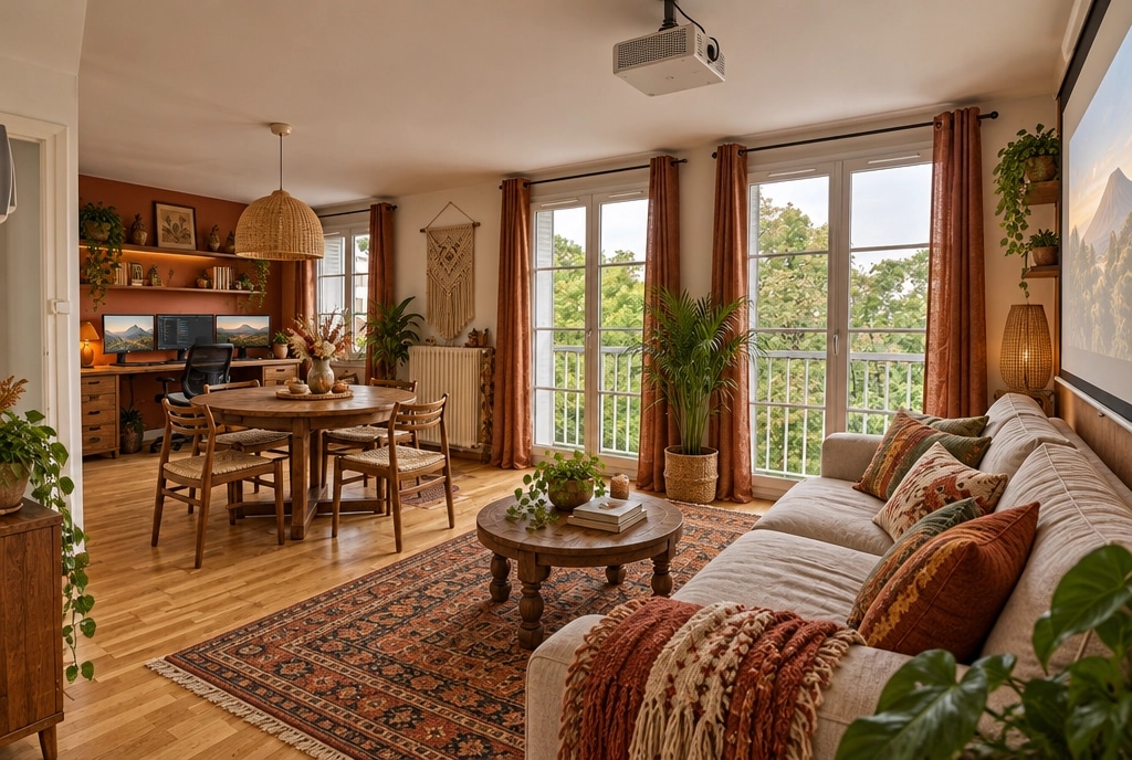 Interior design in Bohemian style — dining_room by GenRoom AI