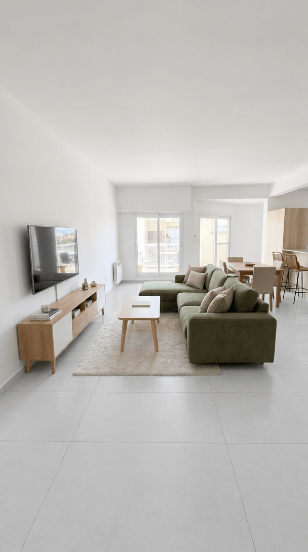 Interior design in Scandinavian style — Living Room by GenRoom AI