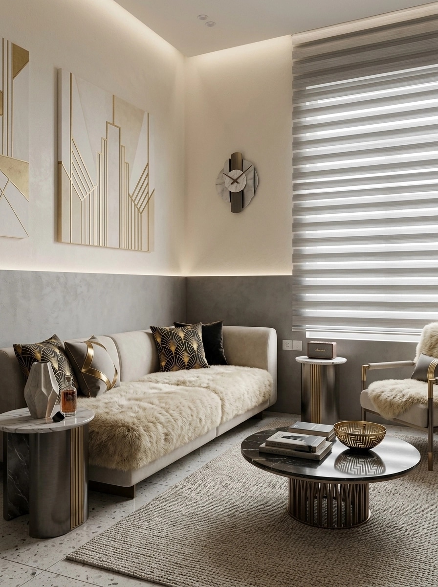 Minimalism Living Room design — interior photo by GenRoom AI