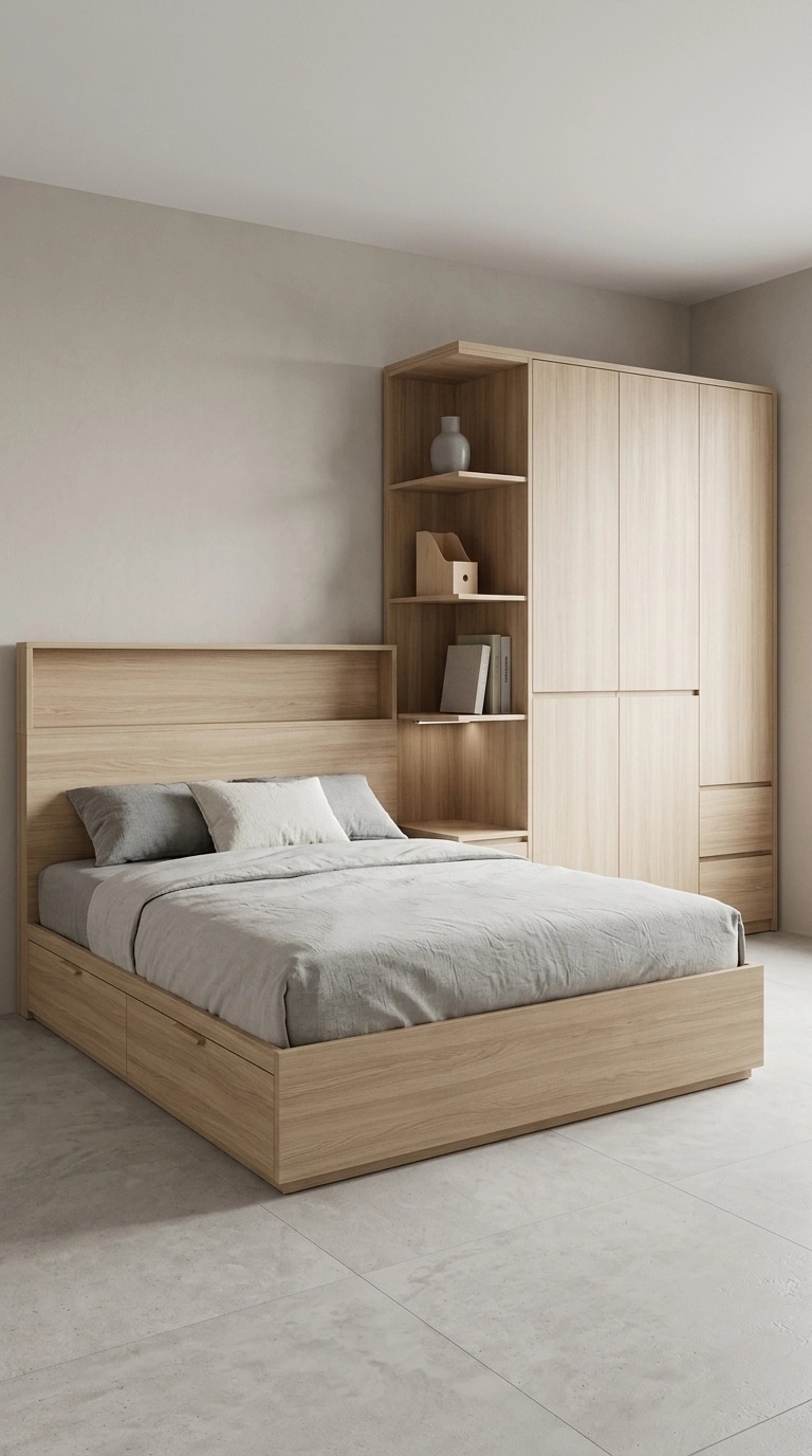 Minimalism Bedroom design — interior photo by GenRoom AI