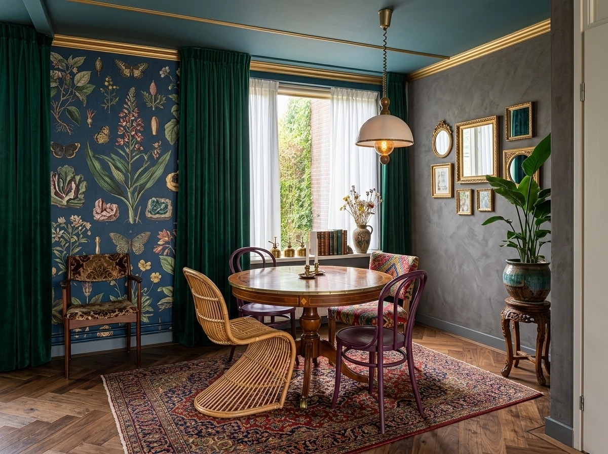 Interior design in Eclectic style — dining_room by GenRoom AI