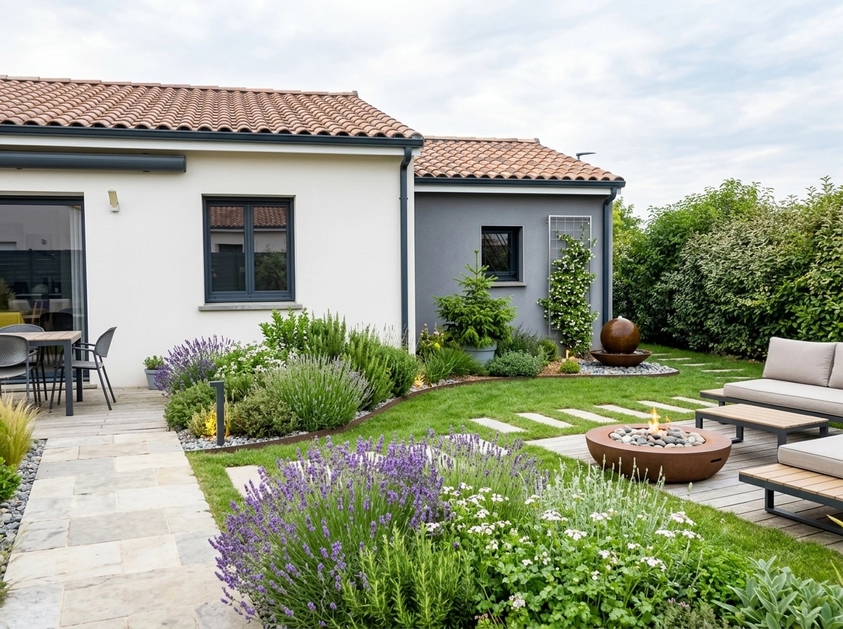 Landscape design in Contemporary Yard style — Yard by GenRoom AI