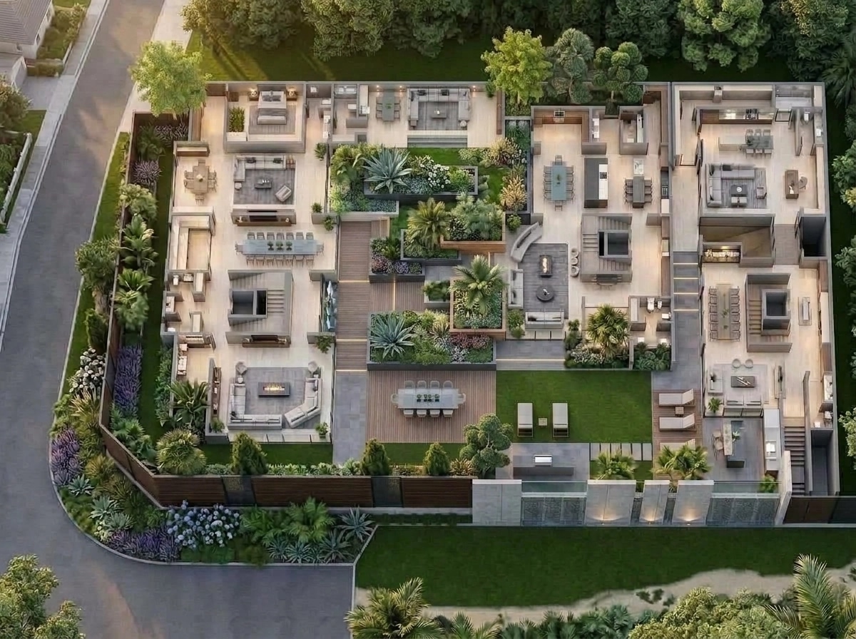 Contemporary Yard Yard design — yard photo by GenRoom AI