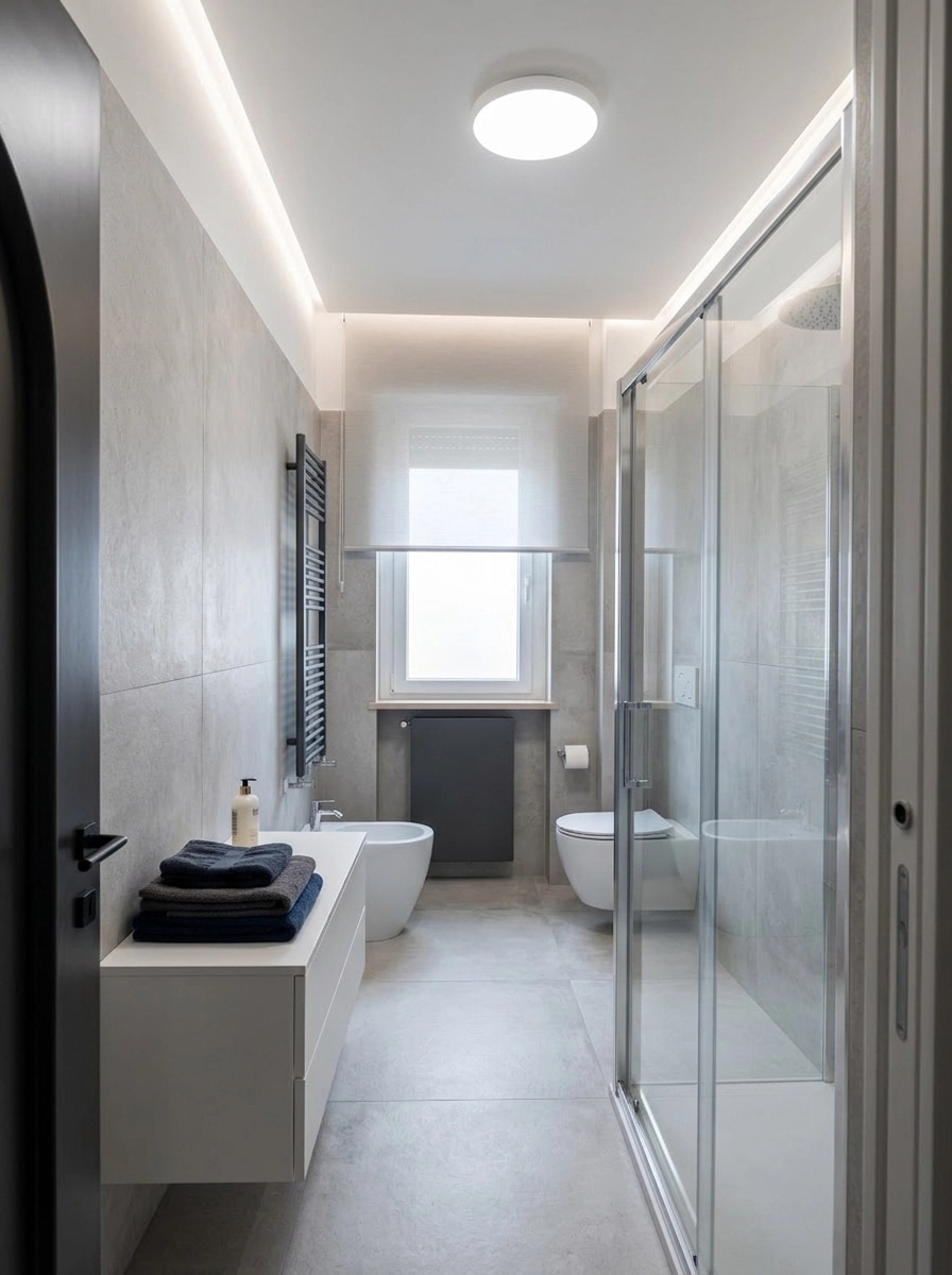 Bathroom interior in no_style style — photo by GenRoom AI