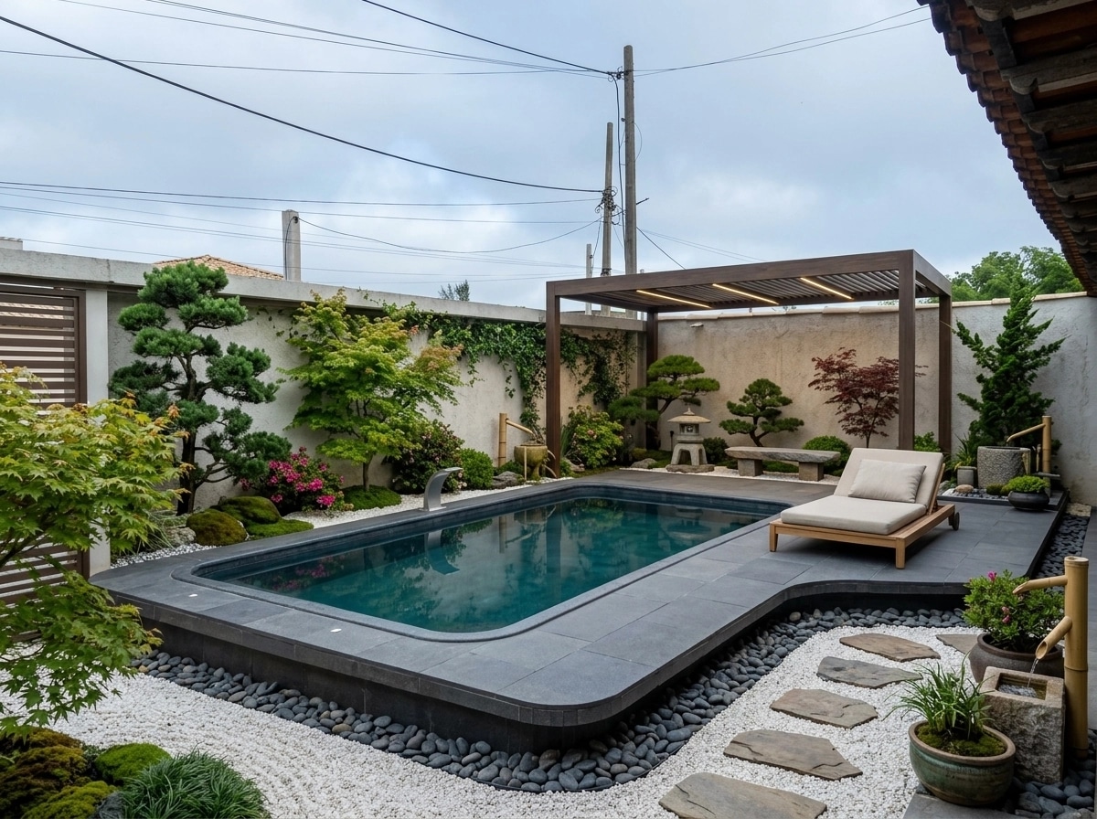Design paysager en style Japanese Garden — Jardin par GenRoom AI