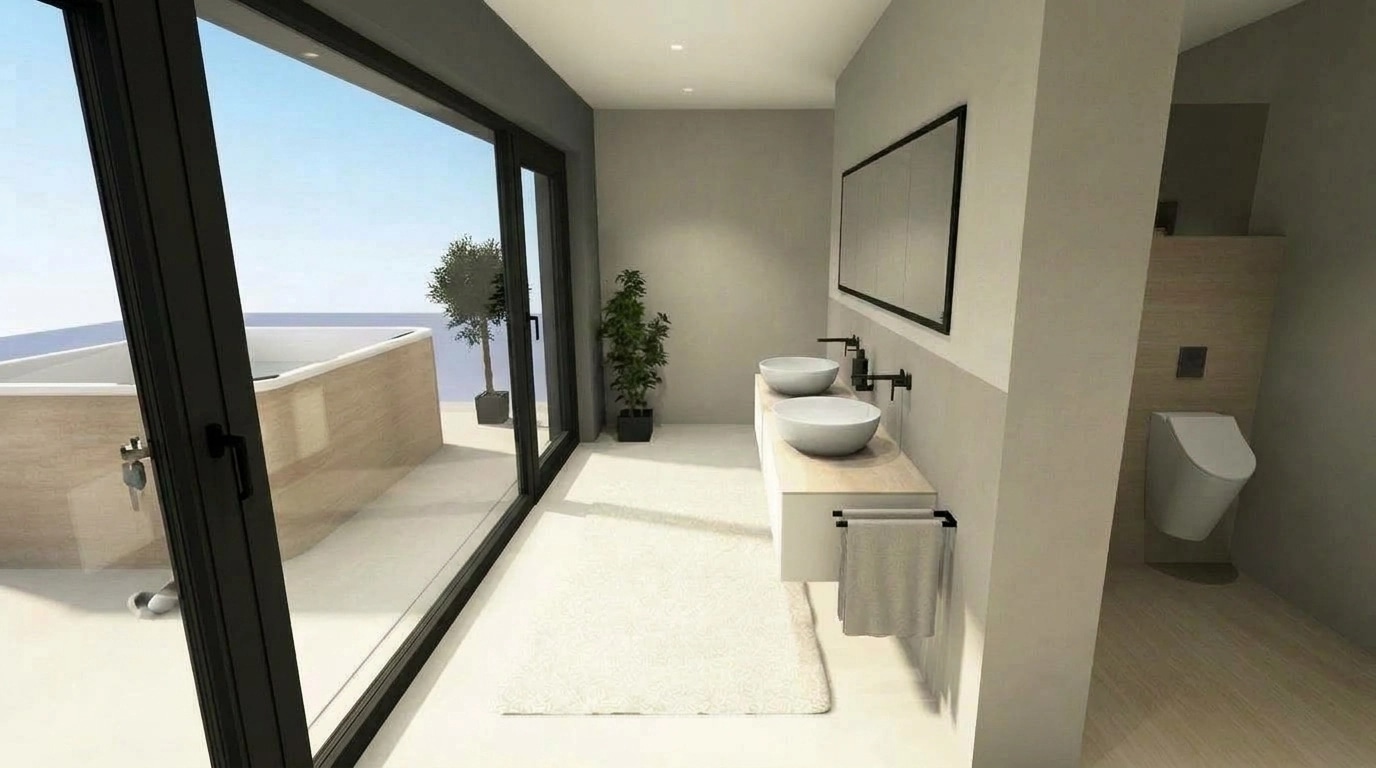 Bathroom interior in no_style style — photo by GenRoom AI